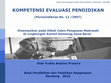 Research paper thumbnail of KOMPETENSI EVALUASI PENDIDIKAN yudha.pptx