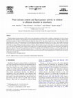 Research paper thumbnail of Fruit calcium content and lipoxygenase activity in relation to albinism disorder in strawberry