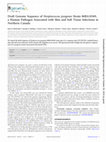 Research paper thumbnail of Draft Genome Sequence of Streptococcus pyogenes Strain 06BA18369, a Human Pathogen Associated with Skin and Soft Tissue Infections in Northern Canada