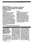 Research paper thumbnail of Family medicine/northern medical services involvement in northern Saskatchewan