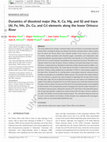 Research paper thumbnail of Dynamics of dissolved major (Na, K, Ca, Mg, and Si) and trace (Al, Fe, Mn, Zn, Cu, and Cr) elements along the lower Orinoco River