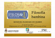 Research paper thumbnail of Filosofia bambina 1