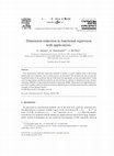 Research paper thumbnail of Dimension reduction in functional regression with applications