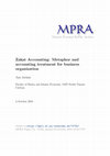 Research paper thumbnail of Jaelani, Aan, 2016. "Zakat Accounting: Metaphor and accounting treatment for business organization," MPRA Paper 74782, University Library of Munich, Germany, Revised version 24 Oct 2016. RePEc-MPRA: https://mpra.ub.uni-muenchen.de/74782.