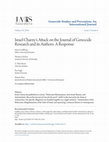 Research paper thumbnail of Israel Charny’s Attack on the Journal of Genocide Research and its Authors: A Response