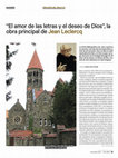 Research paper thumbnail of Jean Leclercq, El amor de las letras y el deseo de Dios, Palabra  Diciembre (2015) 59-61