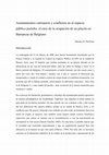 Research paper thumbnail of Asentamientos cartoneros y conflictos en el espacio público porteño: el caso de la ocupación de un playón en Barrancas de Belgrano