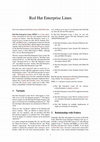 Research paper thumbnail of Red Hat Enterprise Linux