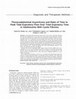 Research paper thumbnail of Thoracoabdominal asynchrony and ratio of time to peak tidal expiratory flow over total expiratory time in adolescents with cystic fibrosis