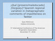 Research paper thumbnail of ¡Qué [grosero/maleducado], [tío/güey]!: Spanish regional variation in metapragmatic comments of impoliteness on Twitter