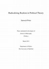 Research paper thumbnail of Radicalizing Realism in Political Theory