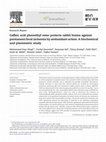 Research paper thumbnail of Caffeic acid phenethyl ester protects rabbit brains against permanent focal ischemia by antioxidant action: A biochemical and planimetric study