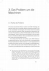 Research paper thumbnail of Der Non-Marxismus 3. Das Problem um die Maschinen 3.1. Aufriss des Problems