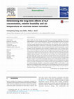 Research paper thumbnail of Determining the long-term effects of H₂S concentration, relative humidity and air temperature on concrete sewer corrosion