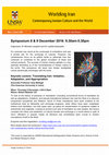 Research paper thumbnail of Symposium Worlding Iran: Contemporary Iranian Culture and the World, 8-9 December 2016, University of New South Wales, Sydney.tiff