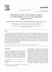 Research paper thumbnail of Experimental study on the thermal oxidation of 2-chlorophenol in air over the temperature range 450–900 °C