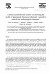 Research paper thumbnail of A molecular biomarker system for assessing the health of gastropods ( Ilyanassa obsoleta) exposed to natural and anthropogenic stressors