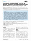 Research paper thumbnail of The effects of a prophylactic knee brace and two neoprene knee sleeves on the performance of healthy athletes: a crossover randomized controlled trial