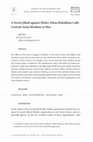 Research paper thumbnail of "A Soviet Jihad Against Hitler: Ishan Babakhan Calls Central Asian Muslims to War." Journal of the Economic and Social History of the Orient 59/1-2 (2016), pp. 237-264