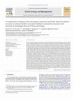 Research paper thumbnail of A comparison of impacts from silviculture practices and North American beaver invasion on stream benthic macroinvertebrate community structure and function in Nothofagus forests of Tierra del Fuego