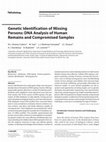 Research paper thumbnail of Genetic Identification of Missing Persons: DNA Analysis of Human Remains and Compromised Samples