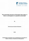 Research paper thumbnail of The ownership structure of European blue chips: is there a convergence in corporate ownership?