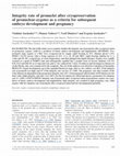 Research paper thumbnail of Integrity rate of pronuclei after cryopreservation of pronuclear-zygotes as a criteria for subsequent embryo development and pregnancy