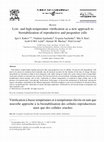 Research paper thumbnail of Low- and high-temperature vitrification as a new approach to biostabilization of reproductive and progenitor cells