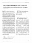 Research paper thumbnail of Calcium Phosphate-Based Bone Substitutes