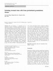 Research paper thumbnail of Isolating stromal stem cells from periodontal granulation tissues