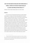 Research paper thumbnail of Bas van fraassen on religion and knowledge : Is there a third way beyond foundationalist illusion and bridled irrationality?