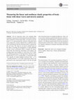 Research paper thumbnail of Measuring the linear and nonlinear elastic properties of brain tissue with shear waves and inverse analysis