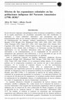 Research paper thumbnail of Efectos de las expansiones coloniales en las poblaciones indigenas del Noroeste Amazonico (1798-1830)