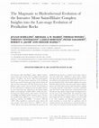 Research paper thumbnail of The Magmatic to Hydrothermal Evolution of the Intrusive Mont Saint-Hilaire Complex: Insights into the Late-stage Evolution of Peralkaline Rocks