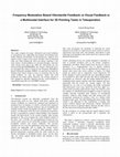 Research paper thumbnail of Frequency modulation based vibrotactile feedback vs visual feedback in a multimodal interface for 3D pointing tasks in teleoperation