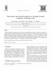 Research paper thumbnail of Point defects and electrical properties of Sn-doped In-based transparent conducting oxides