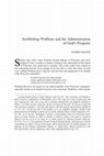 Research paper thumbnail of Archbishop Wulfstan and the Administration of God's Property