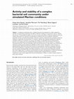 Research paper thumbnail of Activity and stability of a complex bacterial soil community under simulated Martian conditions