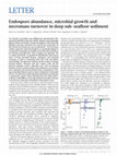 Research paper thumbnail of Endospore abundance, microbial growth and necromass turnover in deep sub-seafloor sediment