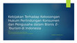 Research paper thumbnail of Indonesia E Tourism Law Presentation