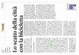 Research paper thumbnail of Soldavini P. (2016), "Lo scatto della città con la bicicletta" (INTERVISTA), Nova24 - Il Sole 24 Ore, 13 novembre 2016, p. 9.