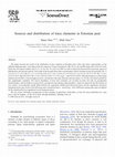 Research paper thumbnail of Sources and distribution of trace elements in Estonian peat