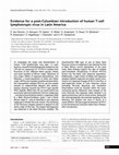 Research paper thumbnail of Evidence for a post-Columbian introduction of human T-cell lymphotropic virus [type I] [corrected] in Latin America