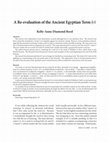 Research paper thumbnail of A Re-evaluation of the Ancient Egyptian Term HAi