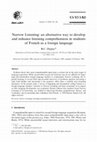 Research paper thumbnail of Narrow listening: An alternative way to develop and enhance listening comprehension in students of French as a foreign language