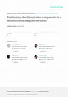 Research paper thumbnail of Partitioning of soil respiration components in a Mediterranean maquis ecosystems