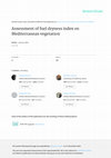 Research paper thumbnail of ASSESSMENT OF FUEL DRYNESS INDEX ON MEDITERRANEAN VEGETATION