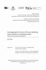 Research paper thumbnail of Investigating the Process of Process Modeling and its Relation to Modeling Quality: The Role of Structured Serialization