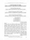 Research paper thumbnail of Barreto, Danielle Jardim.,  Anastácio, Bruna Aparecida.,  Ganzarolli, Leticia do Prado.,  & Brassanini, Mariana  Santos. (2015). A Gente não  Quer Só Comida: políticas  inclusivas e adolescência na  sociedade de controle.  Psicologia Política, 15(33),  303-316.