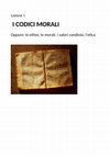 Research paper thumbnail of MORAL CODES [CODICI MORALI]